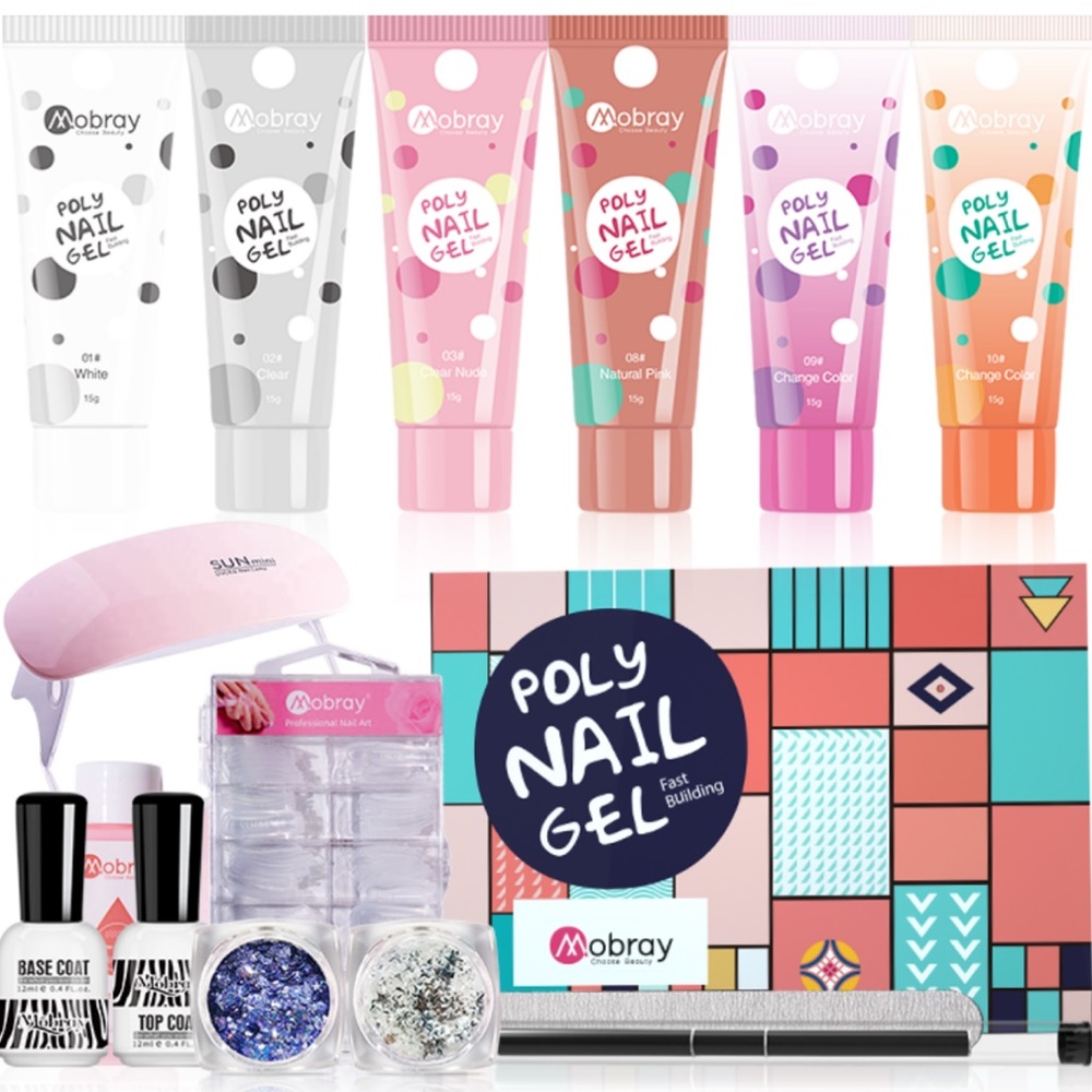 Premium Poly Gel Nail Art Kit - 4